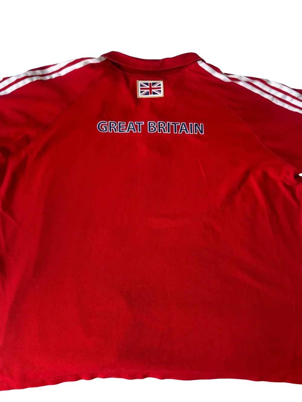 adidas Team GB Men's Red/White Cotton Polo 2012 London Olympics Size 2XL